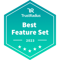 TrustRadius Best Feature Set Award 2023