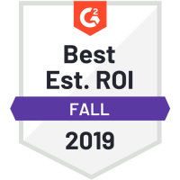 G2 Best ROI 2019 award