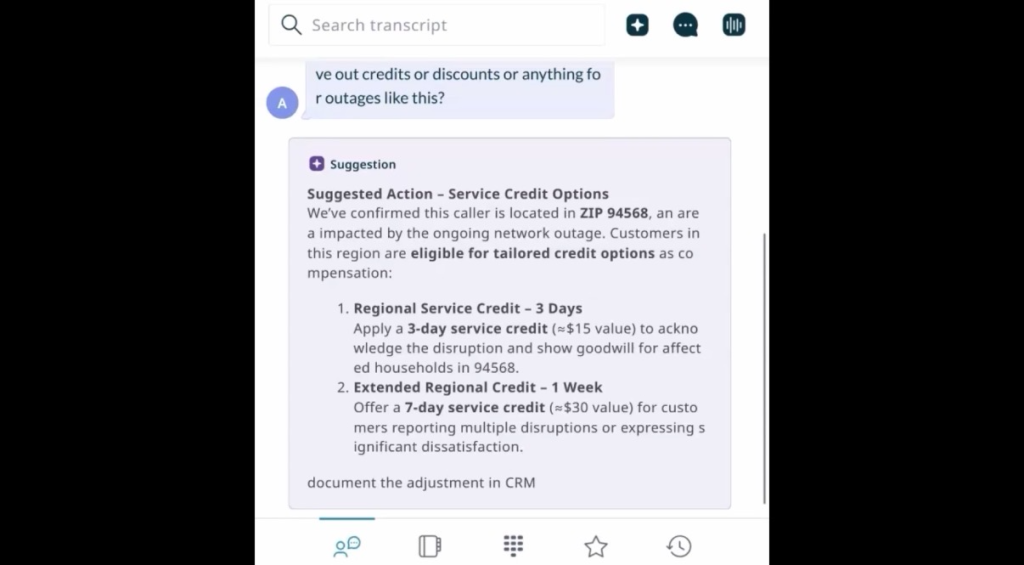顧客の不満に共感を示しながら状況説明を行うオペレータをAIがリアルタイムでサポート